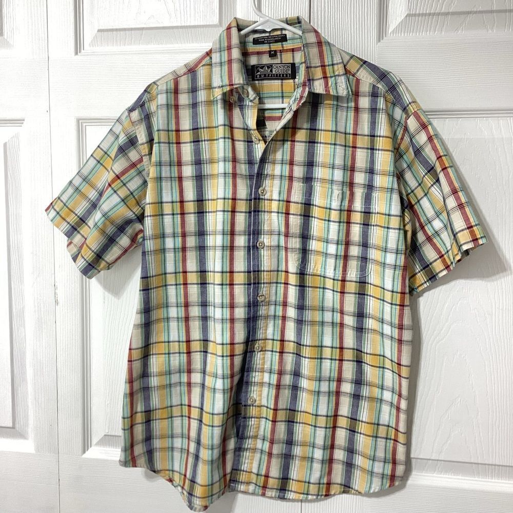 Canyon Guide Outfitters Button Up Plaid Men's Shirt M